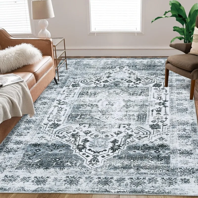 Vintage Grey Floral Area Mat Large Size for Living Room or Bedroom Décor, Elegant Persian-Inspired Design Classic Mat Home Decor
Vintage Grey Floral Area Mat Large Size for Living Room or Bedroom Décor, Elegant Persian-Inspired Design Classic Mat Home Decor