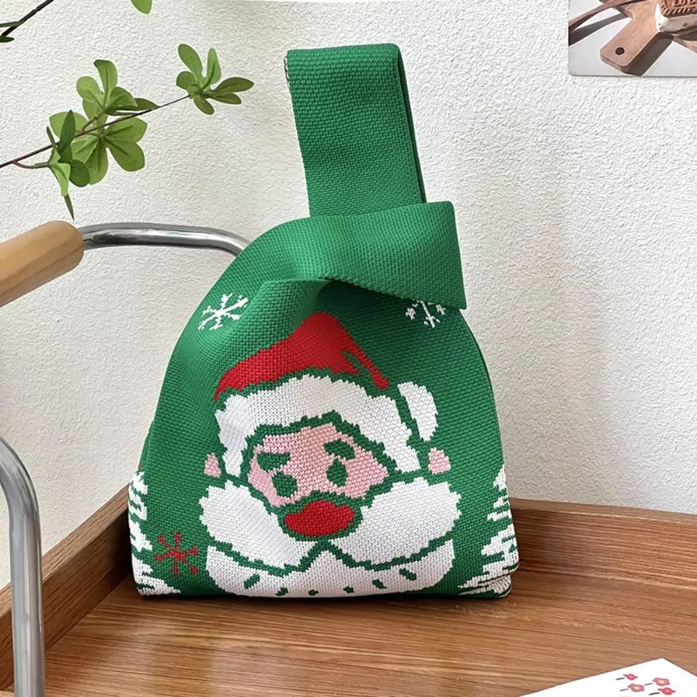 Cute Christmas Gift Knot Wrist Bag Santa Claus Wool Bucket Bag Christmas Knitted Bag Purse Shopping Bags Tote Bag Travel
Cute Christmas Gift Knot Wrist Bag Santa Claus Wool Bucket Bag Christmas Knitted Bag Purse Shopping Bags Tote Bag Travel