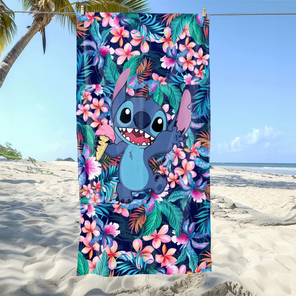 1pc Disney Beach towel Stitch Cartoon pattern elements Ultra-Absorben Windproof & Sun-Protective-Ideal for Beach Travel Camping
1pc Disney Beach towel Stitch Cartoon pattern elements Ultra-Absorben Windproof & Sun-Protective-Ideal for Beach Travel Camping