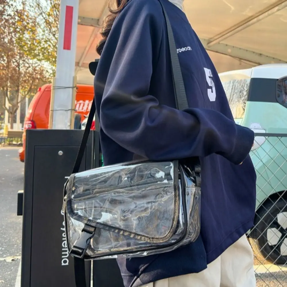 Простая модная сумка-кроссбоди из ПВХ с молнией, прозрачная сумка через плечо, вместительная однотонная сумка-тоут для концертов
Простая модная сумка-кроссбоди из ПВХ с молнией, прозрачная сумка через плечо, вместительная однотонная сумка-тоут для концертов