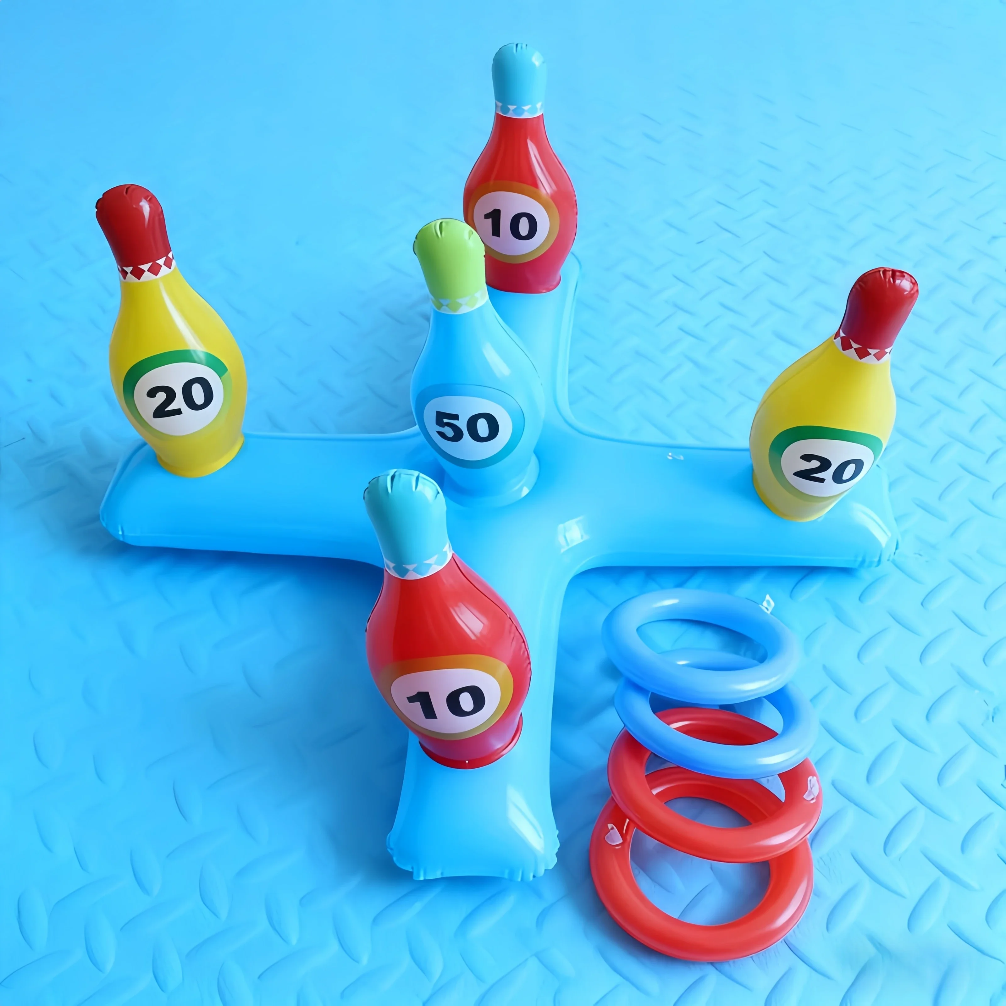 Inflatable Bowling Set Durable PVC Basketball Framework Balls Kids Toy for Pool Beach Backyard Parties Family Carnival Games
Inflatable Bowling Set Durable PVC Basketball Framework Balls Kids Toy for Pool Beach Backyard Parties Family Carnival Games