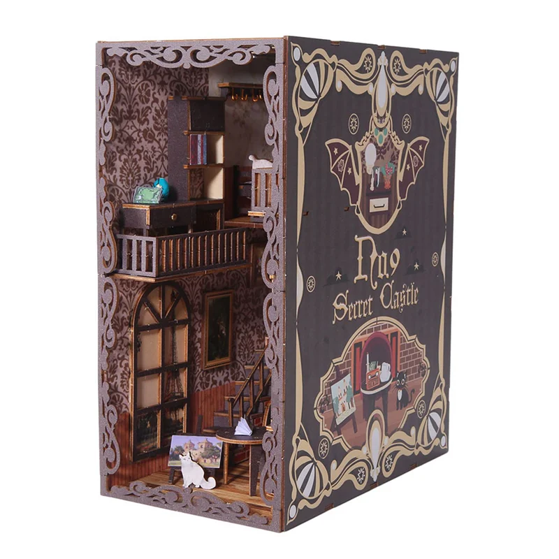 Stylish-DIY Book Nook Kit, DIY Basement Bookshelf Insert Decor Alley, With Lights Puzzle Decorative For Kids/Adults
Stylish-DIY Book Nook Kit, DIY Basement Bookshelf Insert Decor Alley, With Lights Puzzle Decorative For Kids/Adults