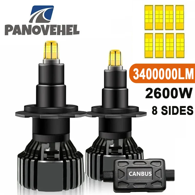 PANOVEHEL 3400000LM 2600W H7 LED H4 H11 Лампа для фар Canbus Автомобильный светодиод H8 HB4 HB3 9005 9006 D1S H1 Светодиодная лампа Противотуманные фары 6000K 12V
PANOVEHEL 3400000LM 2600W H7 LED H4 H11 Лампа для фар Canbus Автомобильный светодиод H8 HB4 HB3 9005 9006 D1S H1 Светодиодная лампа Противотуманные фары 6000K 12V
