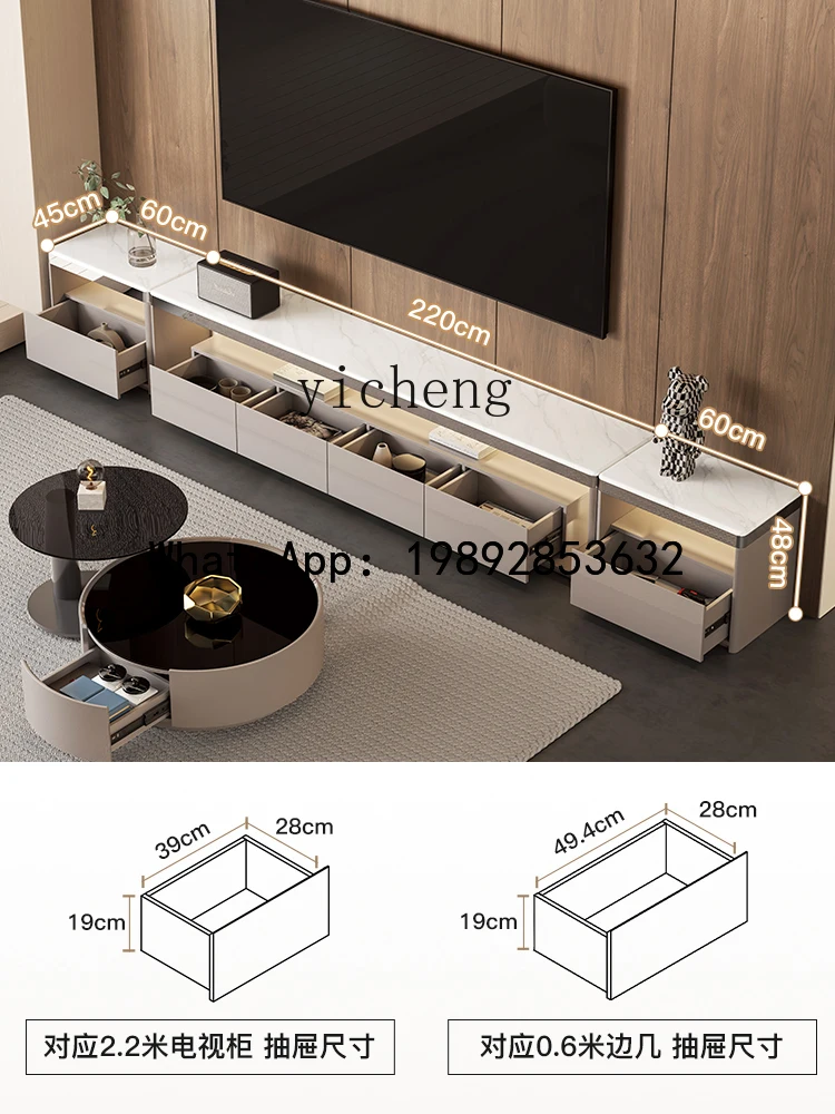 marble floor-to-ceiling TV cabinet Italian villa living room home modern simple coffee table combination
marble floor-to-ceiling TV cabinet Italian villa living room home modern simple coffee table combination