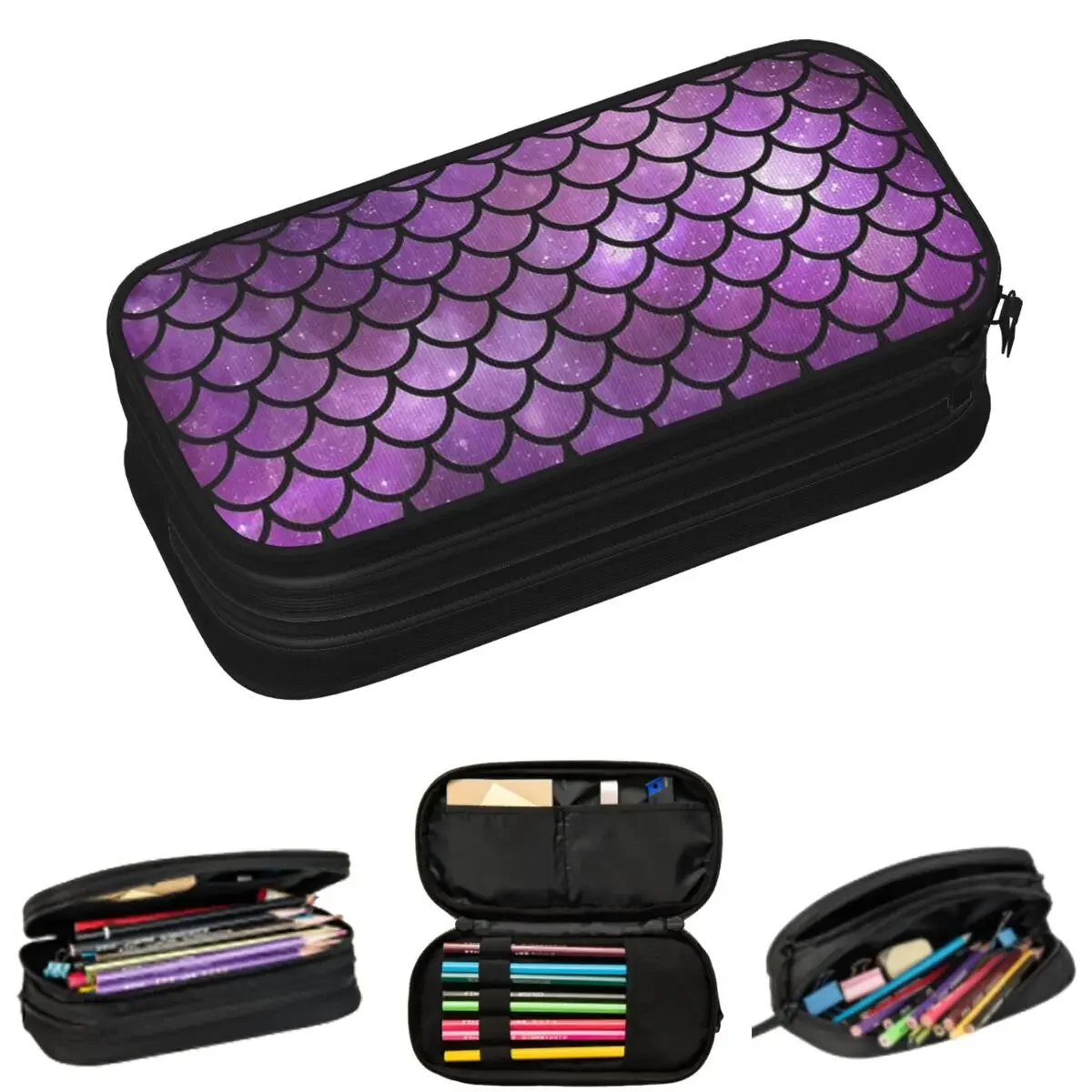 Mermaid Tail Purple Pencil Cases for Student School Pen Box Pencil Bag Large Storage Pencil Pouch Storage Stationery Supplies
Mermaid Tail Purple Pencil Cases for Student School Pen Box Pencil Bag Large Storage Pencil Pouch Storage Stationery Supplies