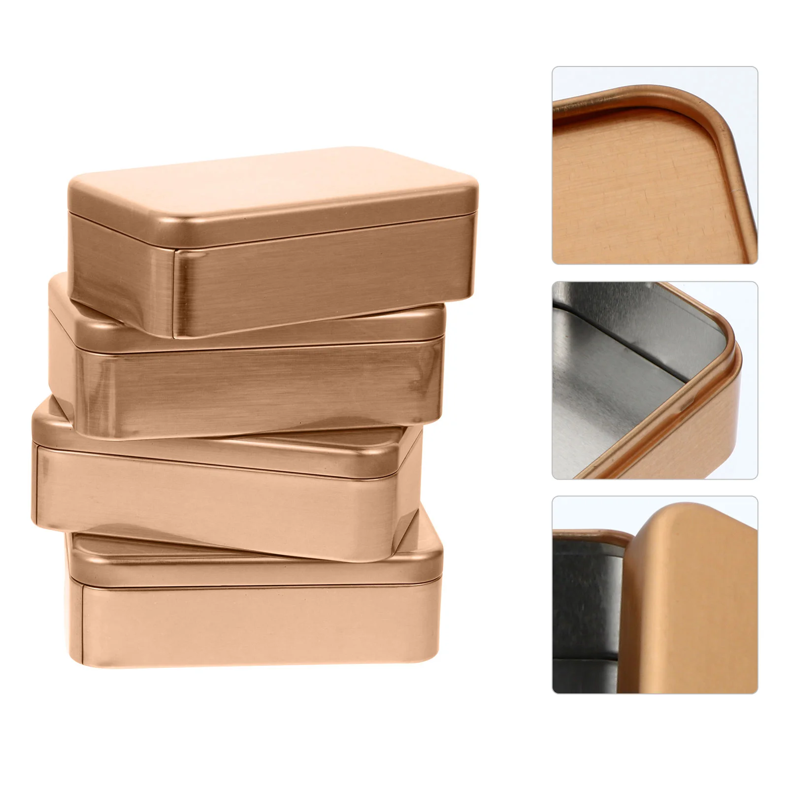 4 Pcs Tinplate Gift Packaging Boxes Durable Storage Tins Empty Box For Stationery Usb Flash Drives Keychains Small Gifts Home
4 Pcs Tinplate Gift Packaging Boxes Durable Storage Tins Empty Box For Stationery Usb Flash Drives Keychains Small Gifts Home