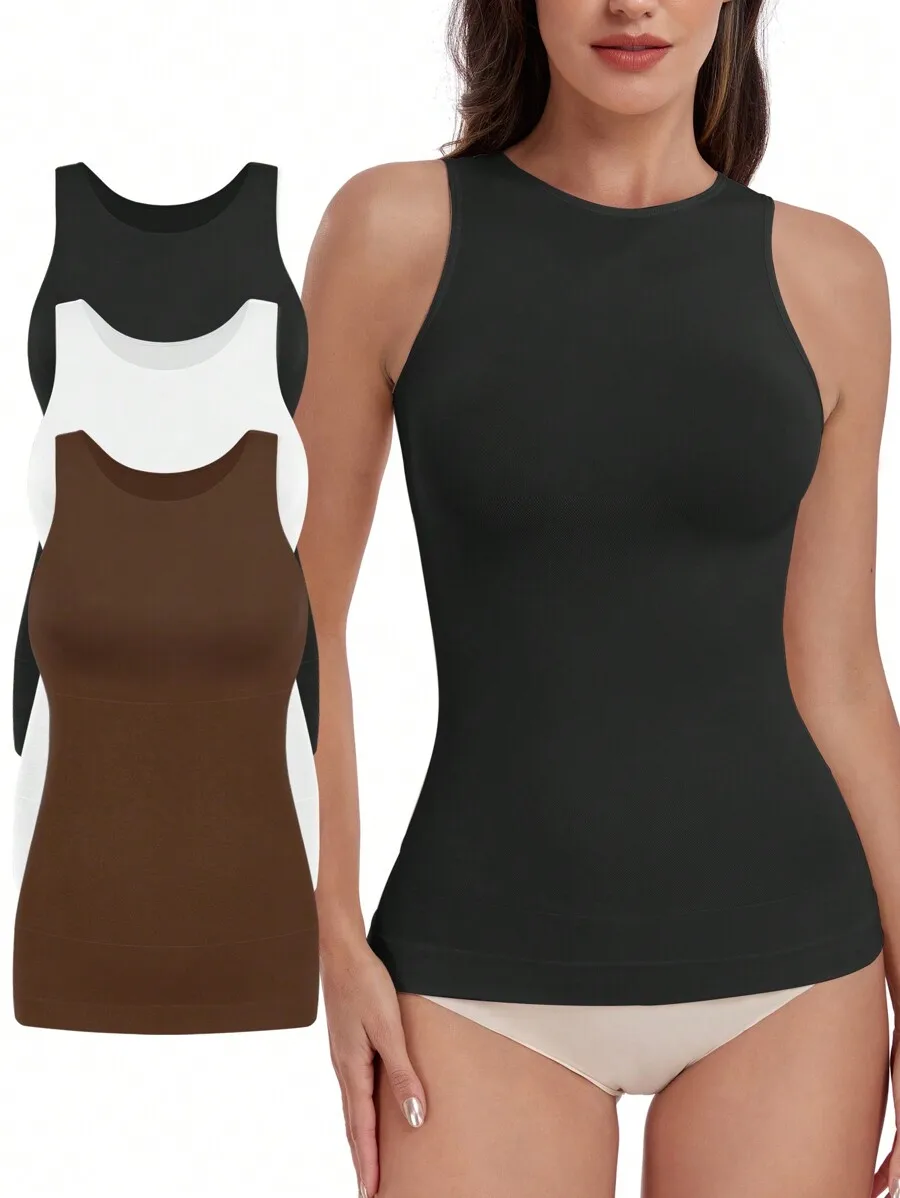 Women Tummy Control Seamless Halter Neck Compression Tank Top Body Shaper Camisole
Women Tummy Control Seamless Halter Neck Compression Tank Top Body Shaper Camisole
