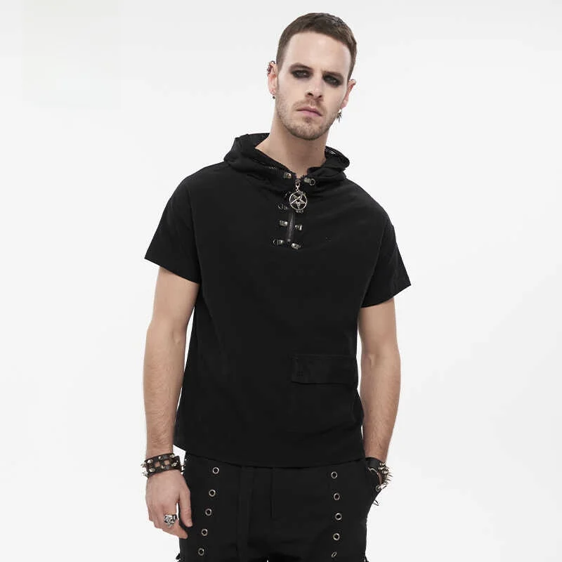 Devil Fashion Men's Woven Hoodie T-Shirt Casual Versatile Summer Tee Creative Fun Print Loose Fit Short Sleeve No Iron Needed
Devil Fashion Men's Woven Hoodie T-Shirt Casual Versatile Summer Tee Creative Fun Print Loose Fit Short Sleeve No Iron Needed