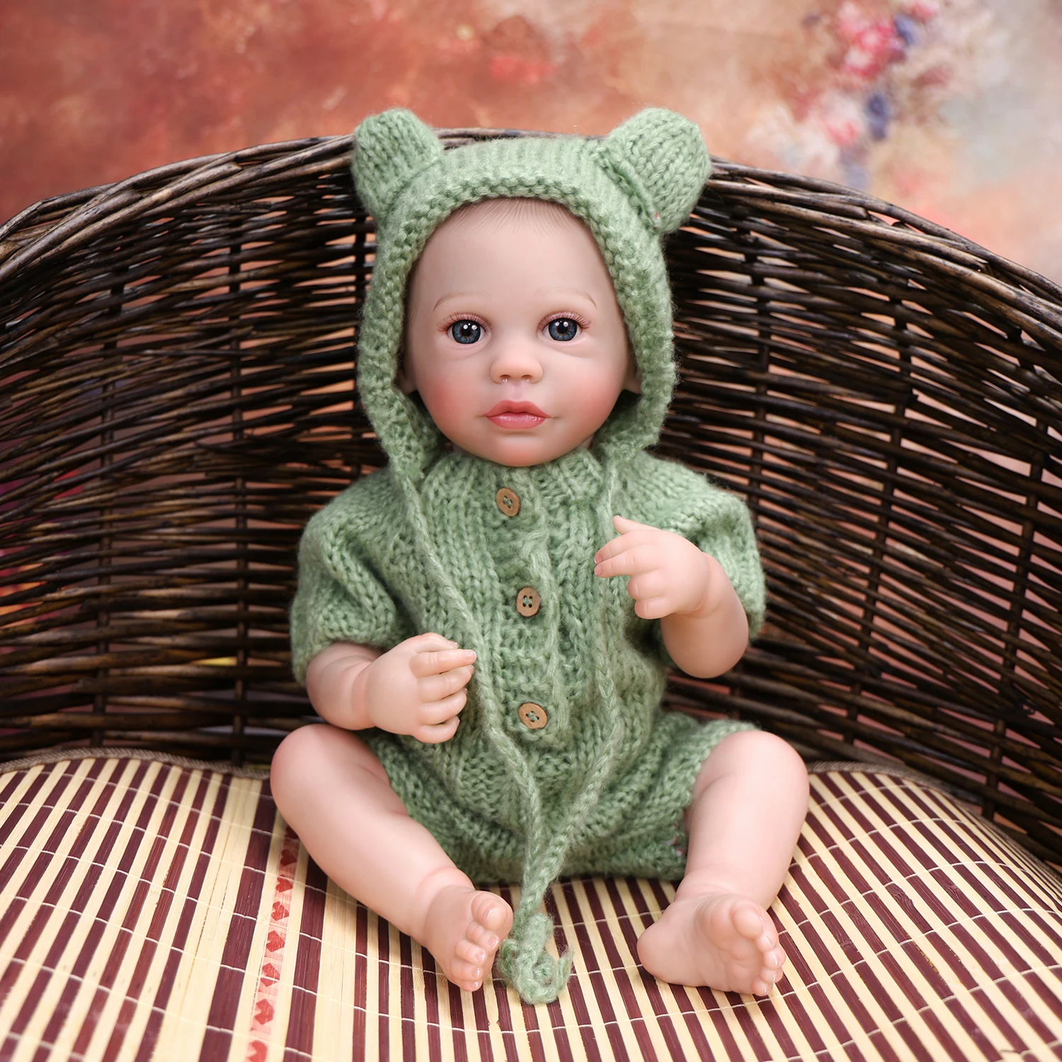 Realistic 18 Inch Reborn Baby Doll Full Silicone Vinyl 3D Skin with Visible Veins Washable Bebe Doll Collectible Gift
Realistic 18 Inch Reborn Baby Doll Full Silicone Vinyl 3D Skin with Visible Veins Washable Bebe Doll Collectible Gift