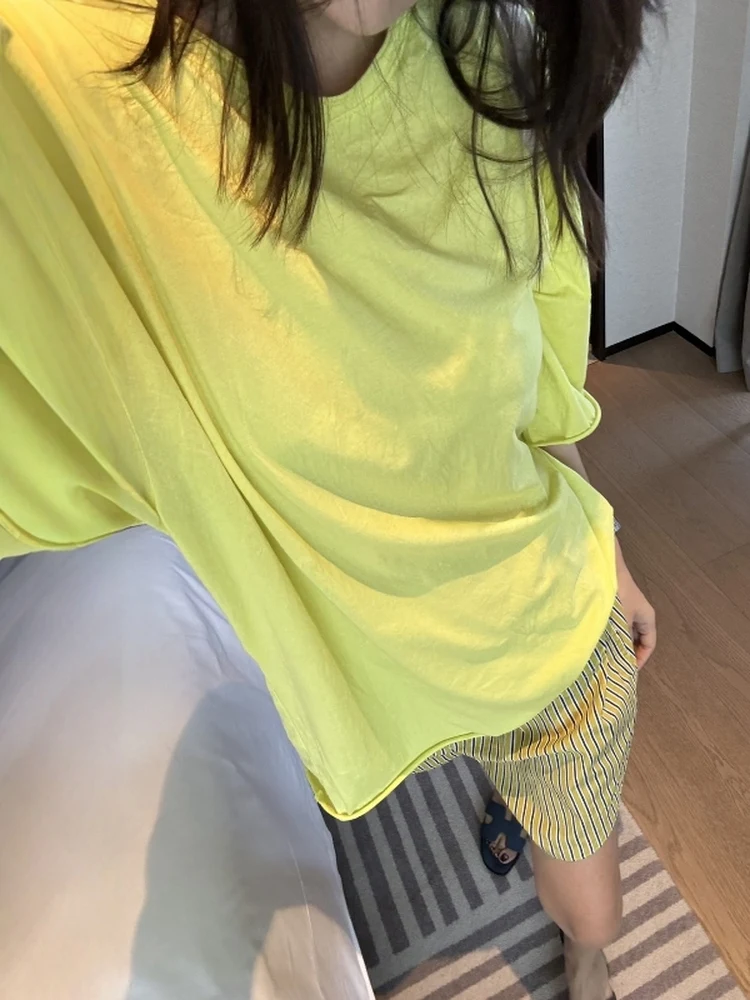 Loose Fit Half Sleeve T-Shirt Women's Korean Style Lazy Style Short Sleeve Mask Print Top Summer Casual Cotton round Neck Tee
Loose Fit Half Sleeve T-Shirt Women's Korean Style Lazy Style Short Sleeve Mask Print Top Summer Casual Cotton round Neck Tee