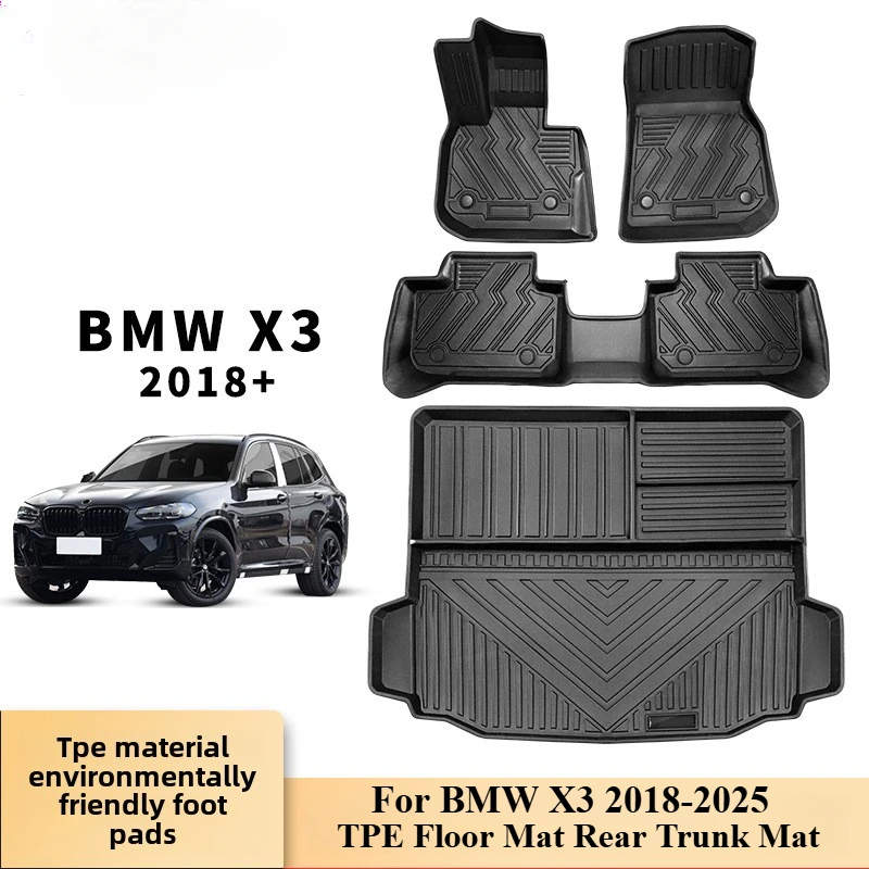 TPE Suitable for BMW BMW X3 2018-2023 Car floor mat Waterproof, wear-resistant and odor-free trunk pad
TPE Suitable for BMW BMW X3 2018-2023 Car floor mat Waterproof, wear-resistant and odor-free trunk pad