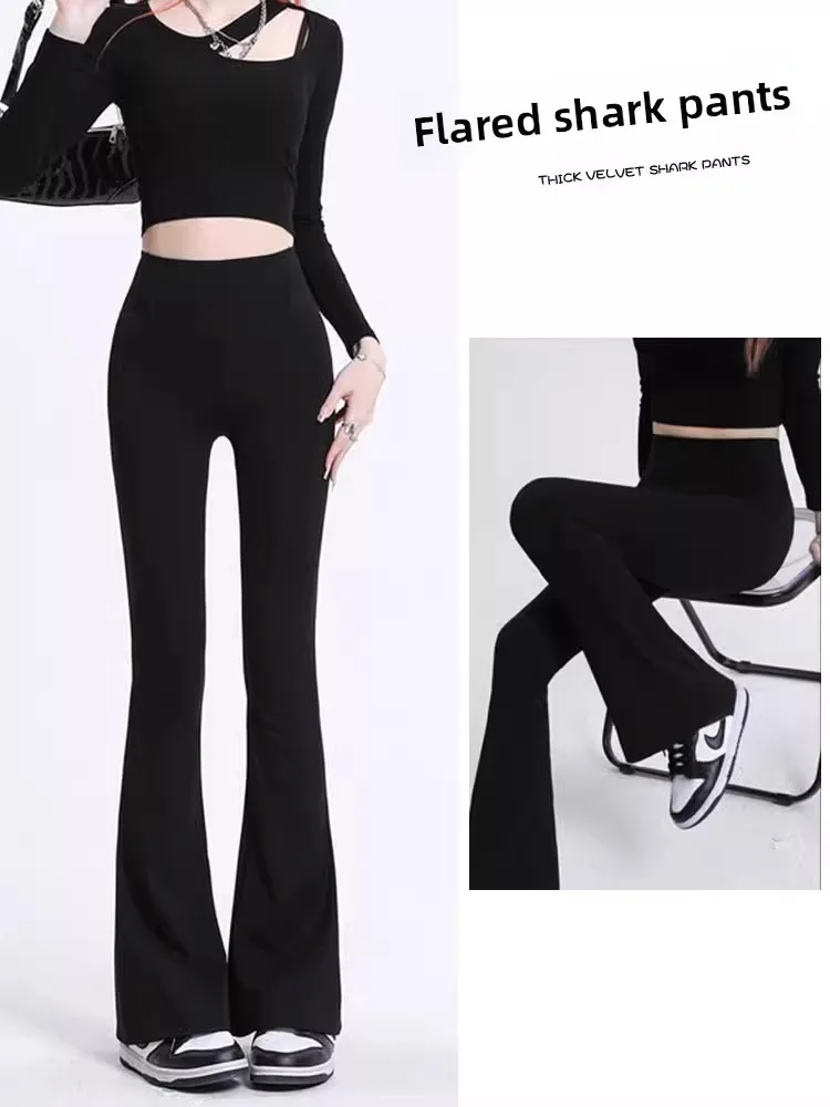 High Waist Bla arkskin Yoga Pants Women's Autumn Winter Outerwear Slimming Butt Lifting Long Bell Bot Base Layer
High Waist Bla arkskin Yoga Pants Women's Autumn Winter Outerwear Slimming Butt Lifting Long Bell Bot Base Layer