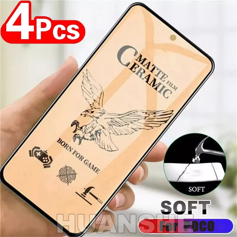 4PCS Matte Ceramic Soft Screen Protector Film for POCO F7 Ultra/F6/F5/M6 Pro/X4 GT/X3 NFC/X6/X5/X4/X3 Pro/C65/C40
4PCS Matte Ceramic Soft Screen Protector Film for POCO F7 Ultra/F6/F5/M6 Pro/X4 GT/X3 NFC/X6/X5/X4/X3 Pro/C65/C40