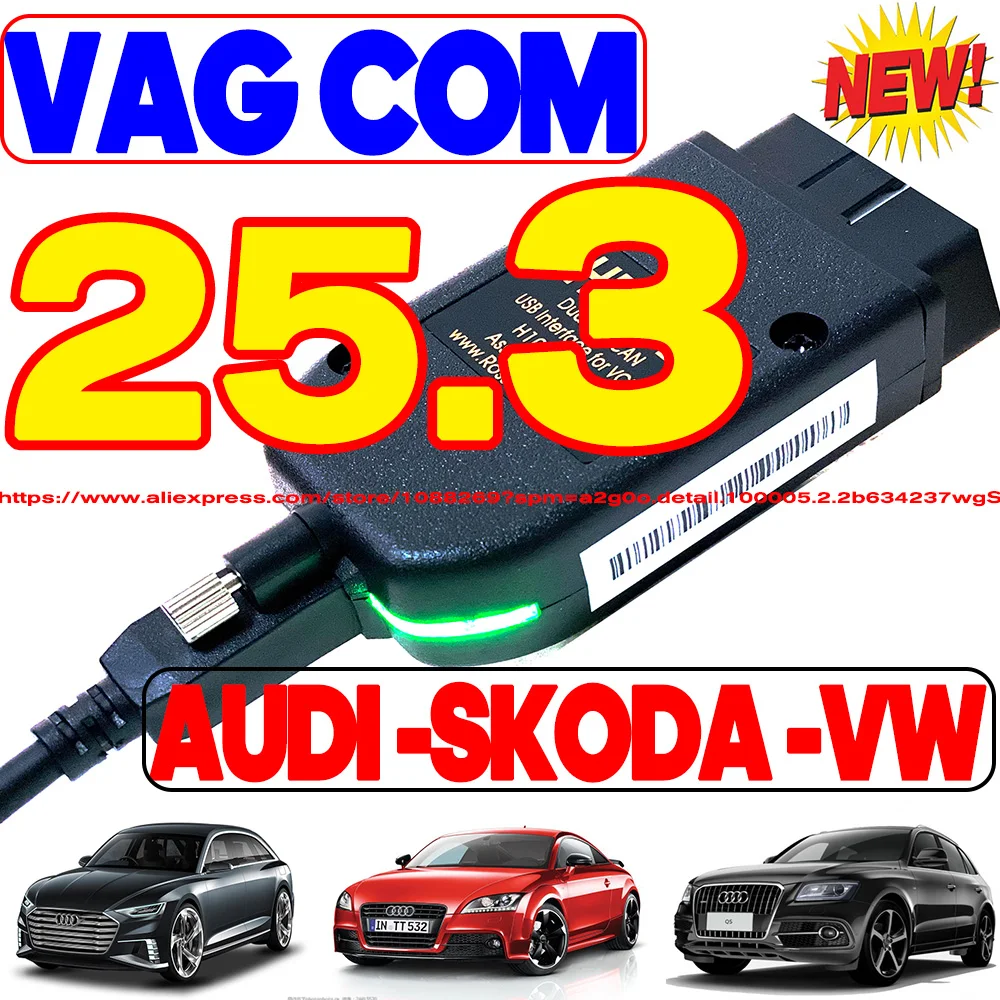 2026 Newest Unlimited VINs VCDS Auto com Diagnostic Coding VAG COM VAG HEX V2 Hardware Interface FOR VW AUDI Skoda Seat Real V2
2026 Newest Unlimited VINs VCDS Auto com Diagnostic Coding VAG COM VAG HEX V2 Hardware Interface FOR VW AUDI Skoda Seat Real V2