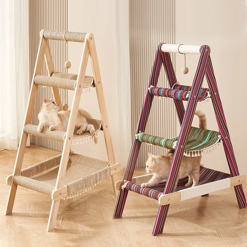 Customizable Solid Wooden Cat Climbing Frame with Cat Nest Solid Pattern Pet Cat Furniture Direct Factory Sale for Indoor
Customizable Solid Wooden Cat Climbing Frame with Cat Nest Solid Pattern Pet Cat Furniture Direct Factory Sale for Indoor