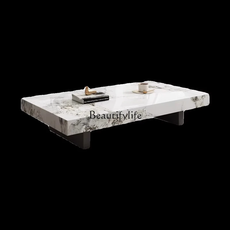 Marble rock slab coffee table living room home simple modern light luxury rectangular small apartment
Marble rock slab coffee table living room home simple modern light luxury rectangular small apartment