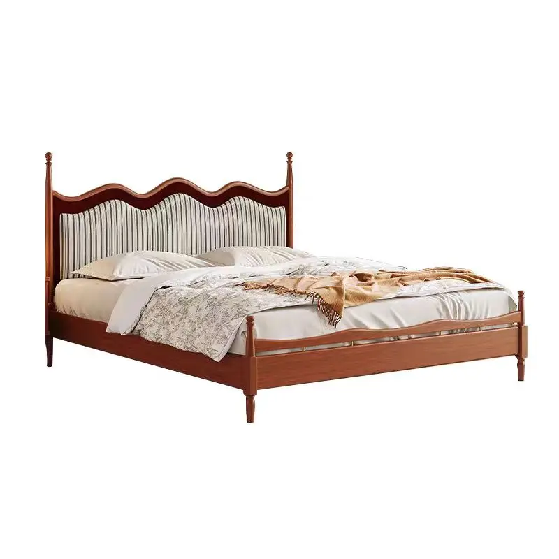 ua-Nordic Wood Bed Modern Simple Vintage Master Bedroom Double Wedding Wooden Beds Fabric Backrest King Sized Bed Frame#
ua-Nordic Wood Bed Modern Simple Vintage Master Bedroom Double Wedding Wooden Beds Fabric Backrest King Sized Bed Frame#