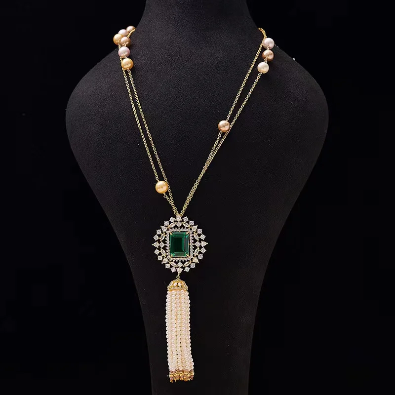 EYER New Long Necklace Set for Women CZ Cubic Zirconia Necklace Set Sweater Chain Necklace Drop Pendant Necklace Wedding Jewelry
EYER New Long Necklace Set for Women CZ Cubic Zirconia Necklace Set Sweater Chain Necklace Drop Pendant Necklace Wedding Jewelry