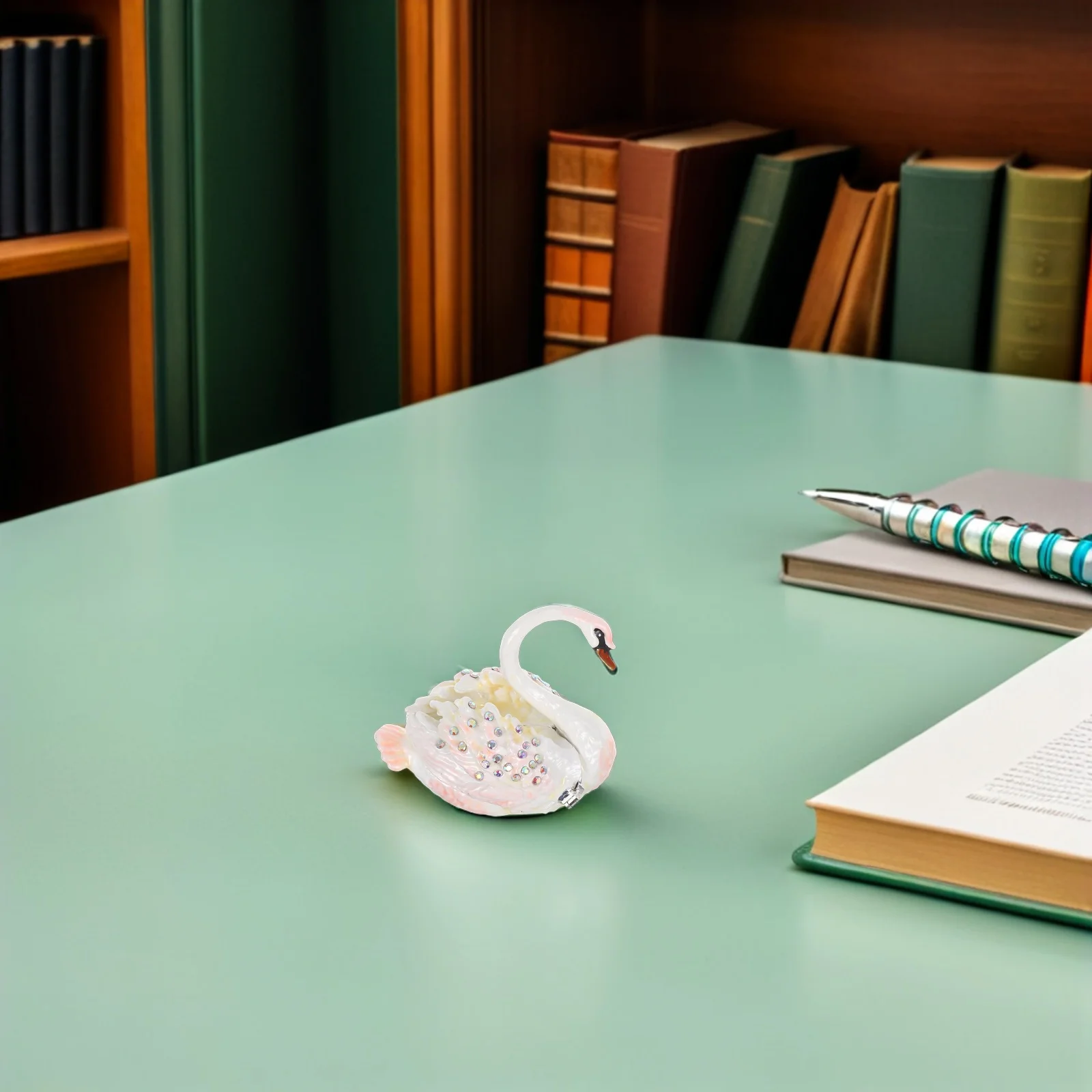 Шкатулка для украшений в виде лебедя, винтажный органайзер для ювелирных изделий, футляр для хранения и демонстрации колец, маленький футляр для мелочей, настольное украшение
Шкатулка для украшений в виде лебедя, винтажный органайзер для ювелирных изделий, футляр для хранения и демонстрации колец, маленький футляр для мелочей, настольное украшение