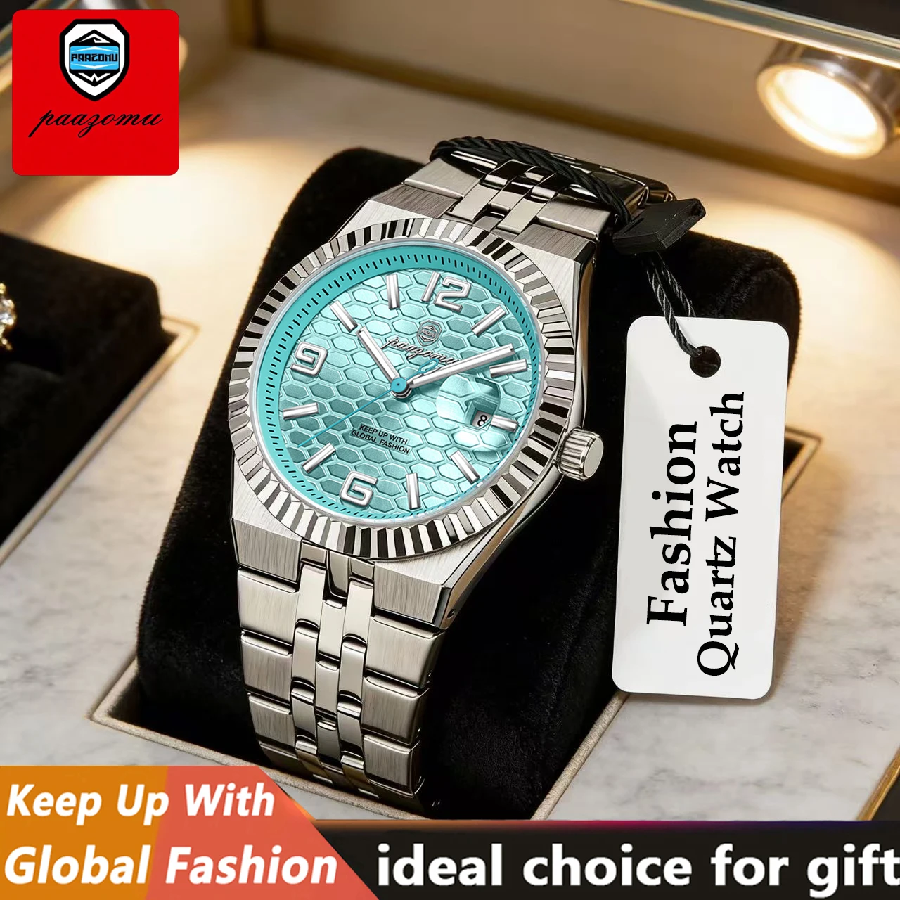 PAAZOMU High Quality Original Men Clock Waterproof Luminous Date Luxury Man Watch Stainless Steel Quartz Men's Watches Male+Box
PAAZOMU High Quality Original Men Clock Waterproof Luminous Date Luxury Man Watch Stainless Steel Quartz Men's Watches Male+Box