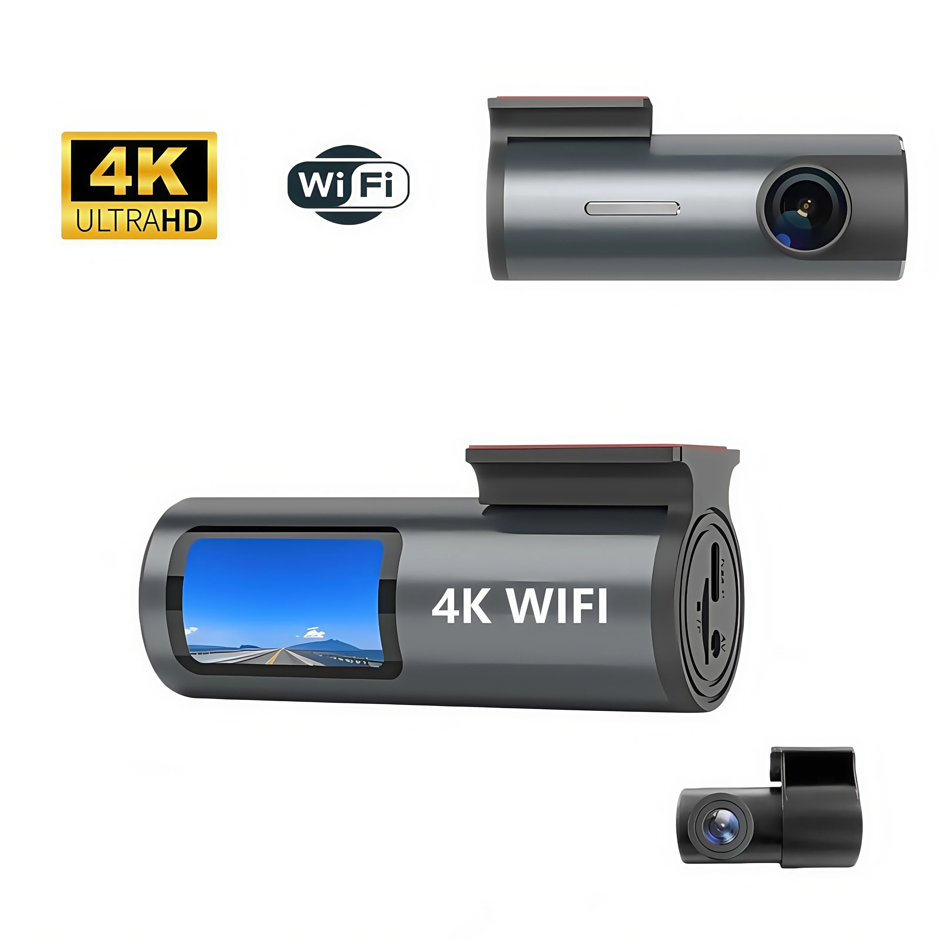 4K 1,47-дюймовый видеорегистратор с двумя объективами Ultra HD Real Автомобильный видеорегистратор с камерой WIFI GPS APP Задний вид Ночное видение WDR Видеорегистратор 24H Парковка
4K 1,47-дюймовый видеорегистратор с двумя объективами Ultra HD Real Автомобильный видеорегистратор с камерой WIFI GPS APP Задний вид Ночное видение WDR Видеорегистратор 24H Парковка