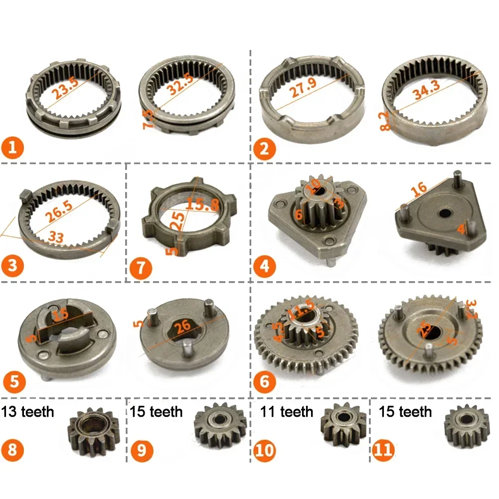 17PCS Brushless Lithium Electric Drill Self-locking Gear Set Fine Workmanship 6*8*4cm For Bosch Metal Reduction Gear Power Tool
17PCS Brushless Lithium Electric Drill Self-locking Gear Set Fine Workmanship 6*8*4cm For Bosch Metal Reduction Gear Power Tool