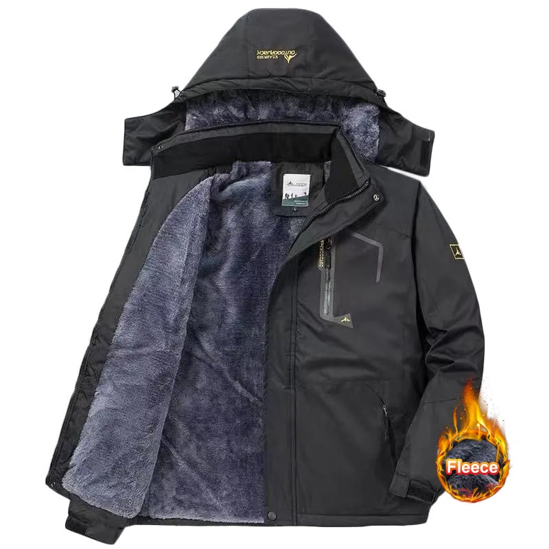 Winter Autumn Men's Fleece Parkas Thicken Warm Waterproof Windbreaker Ski Jacket Coat Climb Hiking Male Outdoor Jackets
Winter Autumn Men's Fleece Parkas Thicken Warm Waterproof Windbreaker Ski Jacket Coat Climb Hiking Male Outdoor Jackets