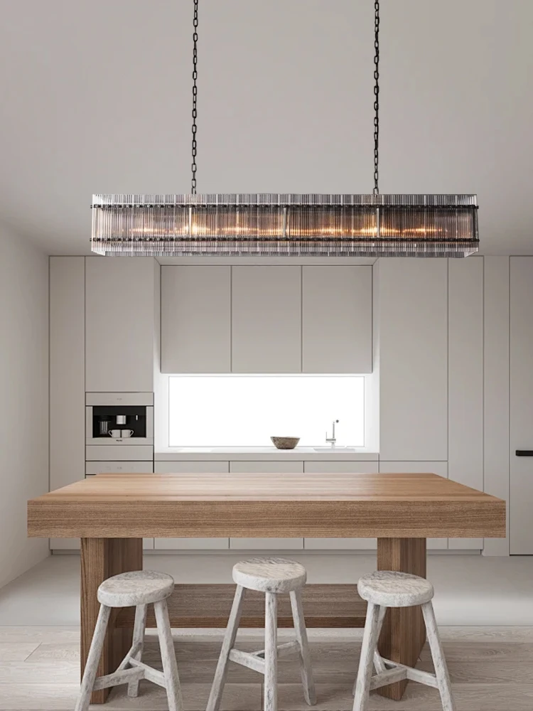 Rectangle Glass Ceiling Chandeliers Long Hanging Lamp Luxury over Dining Table Bar Decoration Classy Lamp Lustres
Rectangle Glass Ceiling Chandeliers Long Hanging Lamp Luxury over Dining Table Bar Decoration Classy Lamp Lustres