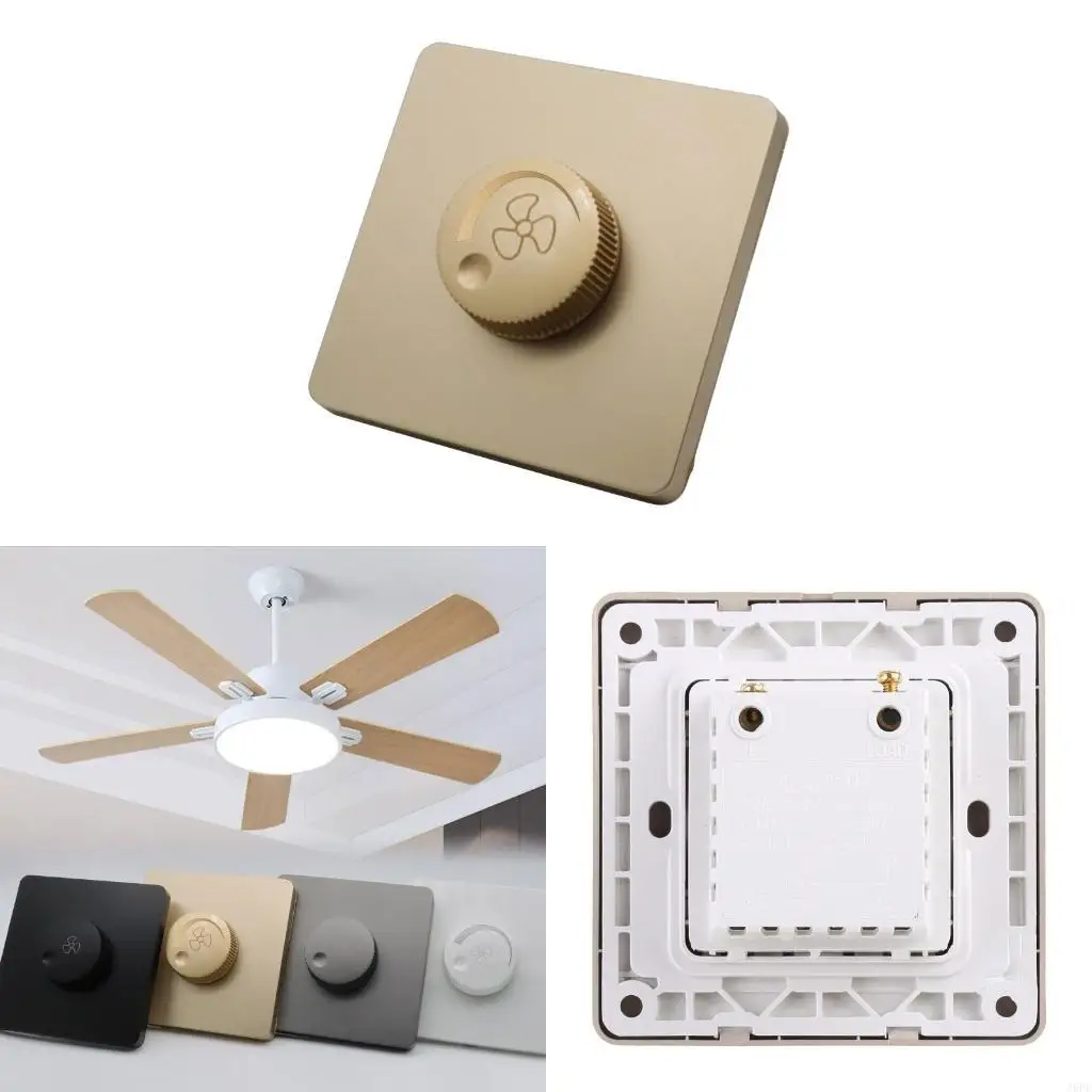 J6PE 220V Ceiling Fan Speed Control Switch Wall Button Dimmer Switch Stepless Speed
J6PE 220V Ceiling Fan Speed Control Switch Wall Button Dimmer Switch Stepless Speed