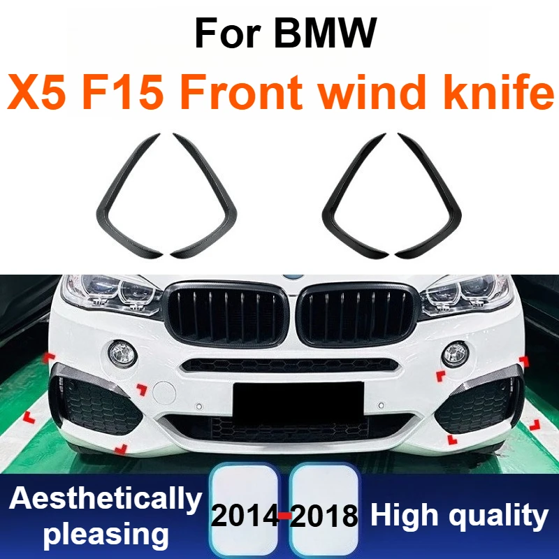 For BMW X5 F15 M Sport 2014-2018 Front Air Vent Canard Grille Sticker Carbon Fiber Look Exterior Modification Tuning Accessories
For BMW X5 F15 M Sport 2014-2018 Front Air Vent Canard Grille Sticker Carbon Fiber Look Exterior Modification Tuning Accessories