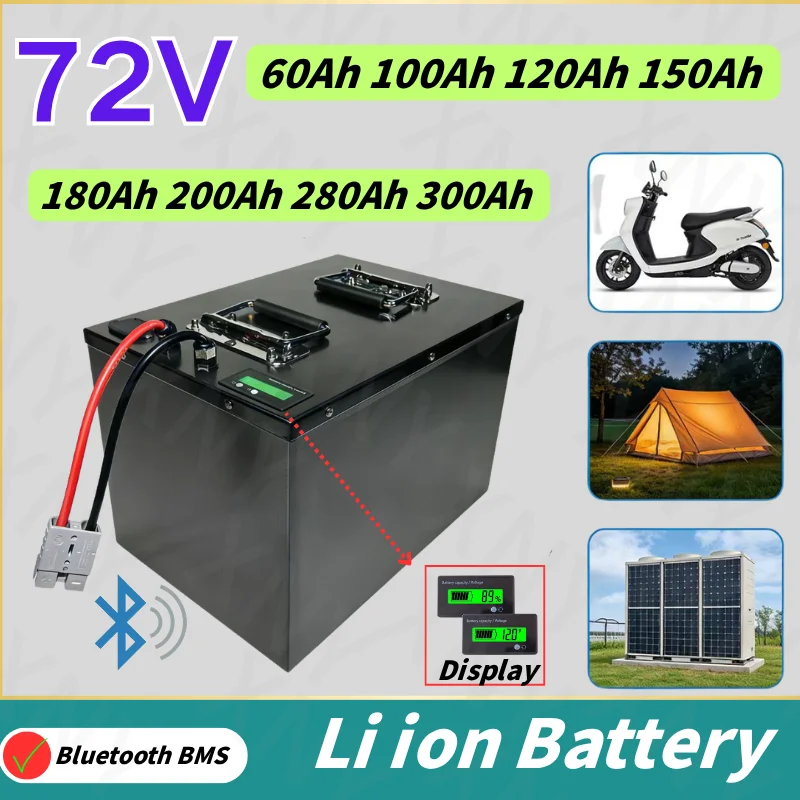 Lithium Battery 72v 60Ah 100Ah 120Ah 150Ah180Ah 200Ah 280Ah 300Ah Li-ion for 7KW 14KW Scooter Motorcycle Tricycle Hybrids 0 sold
Lithium Battery 72v 60Ah 100Ah 120Ah 150Ah180Ah 200Ah 280Ah 300Ah Li-ion for 7KW 14KW Scooter Motorcycle Tricycle Hybrids 0 sold