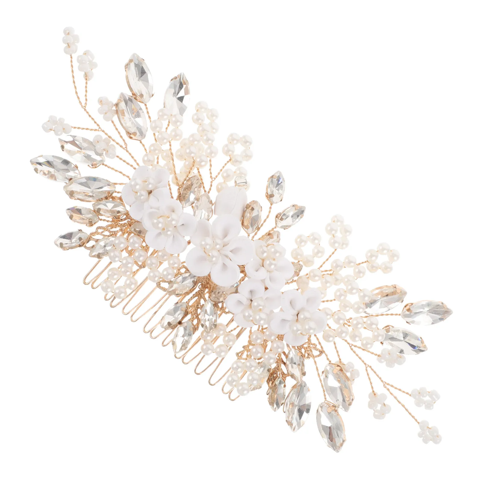 Wedding Bridal Hair Comb Rhinestone Pearl Flower Handmade Vintage Hair Accessories Bride Bridesmaid Headdress Wedding Headpiece
Wedding Bridal Hair Comb Rhinestone Pearl Flower Handmade Vintage Hair Accessories Bride Bridesmaid Headdress Wedding Headpiece