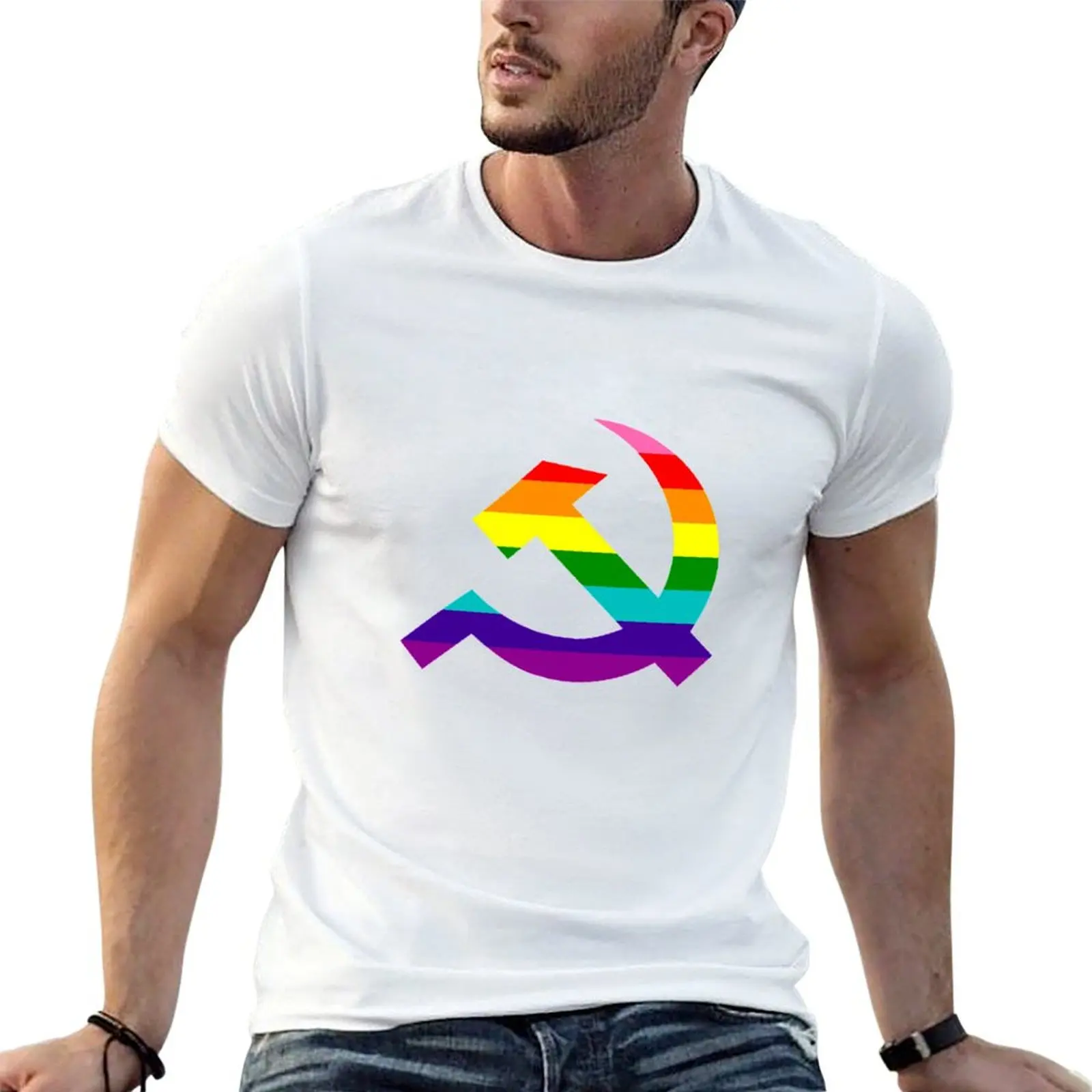 rainbow hammer and sickle pride flag design T-Shirt t shirts with prints t shirts for man cotton funny T-Shirt
rainbow hammer and sickle pride flag design T-Shirt t shirts with prints t shirts for man cotton funny T-Shirt