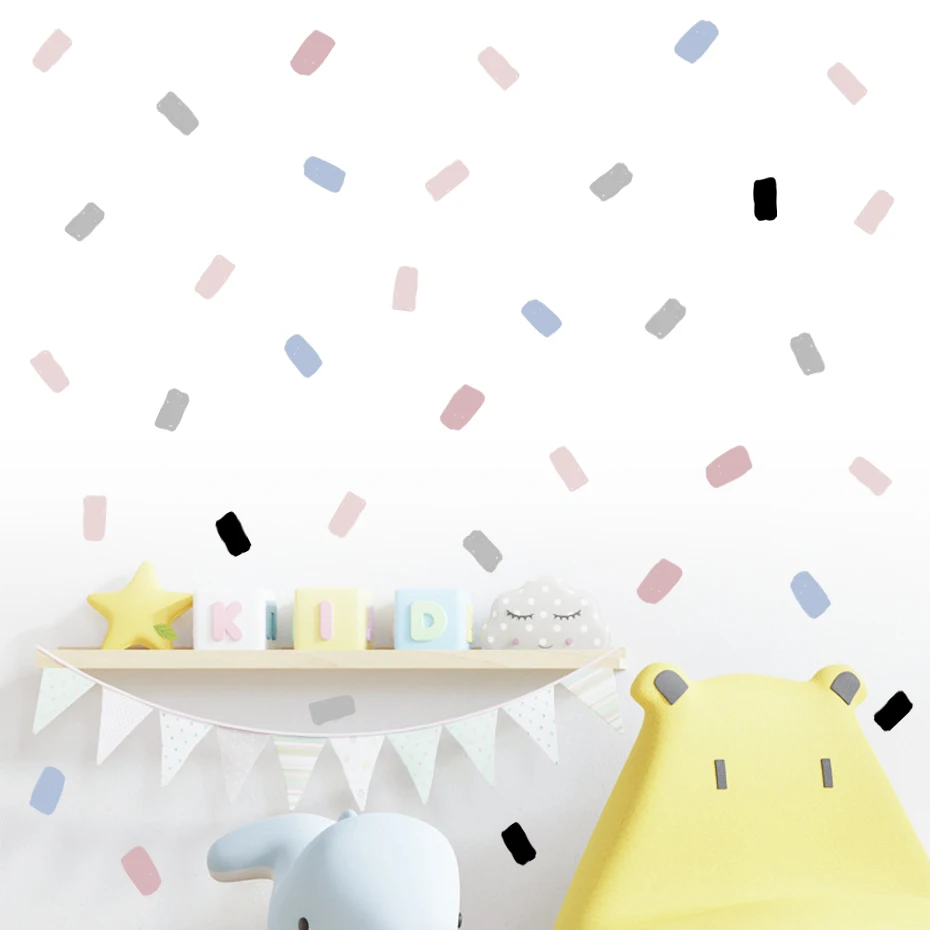 Abstract Geometric Irregular Squares Brush Spots Nursery Wall Sticker Removable Peel and Stick Wall Decals Kids Room Home Decor
Abstract Geometric Irregular Squares Brush Spots Nursery Wall Sticker Removable Peel and Stick Wall Decals Kids Room Home Decor
