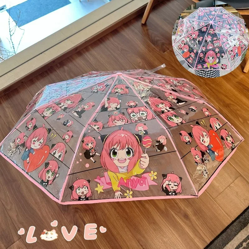 Мультфильм SPY×FAMILY Anya Forger аниме двумерный полный прозрачный зонт творческая личность складной зонт украшение
Мультфильм SPY×FAMILY Anya Forger аниме двумерный полный прозрачный зонт творческая личность складной зонт украшение