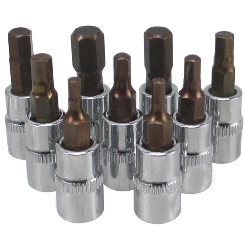 Dr Hex Key Bit Socket Tools, Replacement Bit, 37mm, 1/4 ", H2mm, 2.5mm, 3mm, 4mm, 5mm, 6mm, 7mm, 8mm, 10mm, 1Pc Socket
Dr Hex Key Bit Socket Tools, Replacement Bit, 37mm, 1/4 ", H2mm, 2.5mm, 3mm, 4mm, 5mm, 6mm, 7mm, 8mm, 10mm, 1Pc Socket