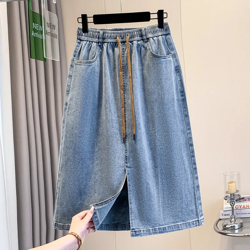 Summer Skirts for Woman 2026 New Plus Size Clothing Loose Thin Denim Lady Skirts Elastic Waist Female Bottom Skirt KE2705
Summer Skirts for Woman 2026 New Plus Size Clothing Loose Thin Denim Lady Skirts Elastic Waist Female Bottom Skirt KE2705