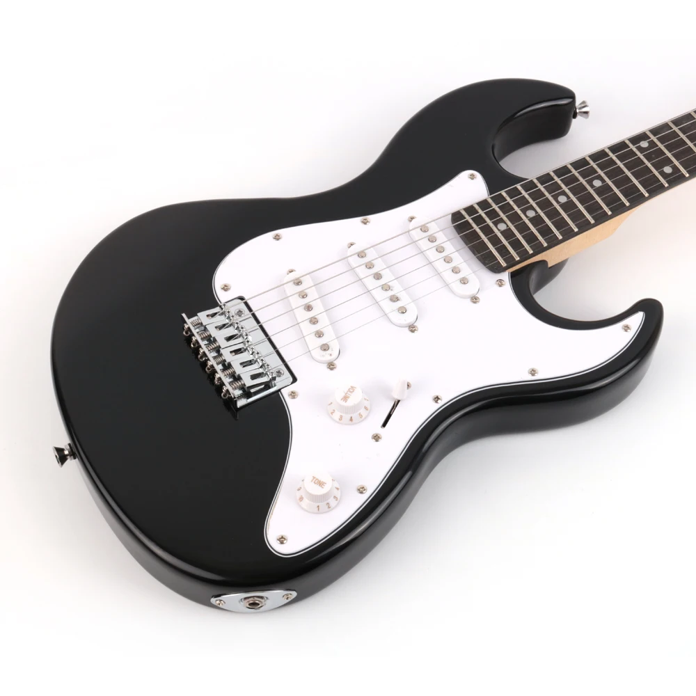 High quality black color mini 3/4 size electric guitar for beginner starter and travel phoenix body maple neck
High quality black color mini 3/4 size electric guitar for beginner starter and travel phoenix body maple neck