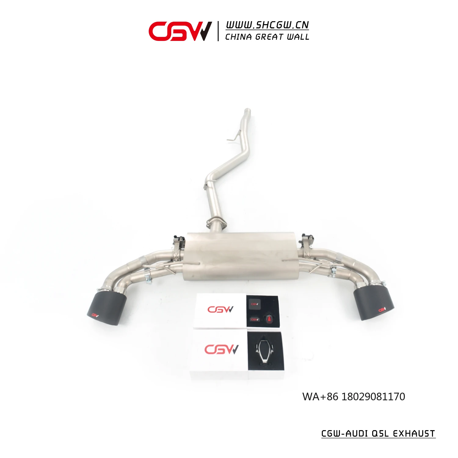 Active Sound 304 Stainless Steel Racing Muffler Electric Valves Catback Exhaust Pipes Q5L 2.0T 2018-2025
Active Sound 304 Stainless Steel Racing Muffler Electric Valves Catback Exhaust Pipes Q5L 2.0T 2018-2025