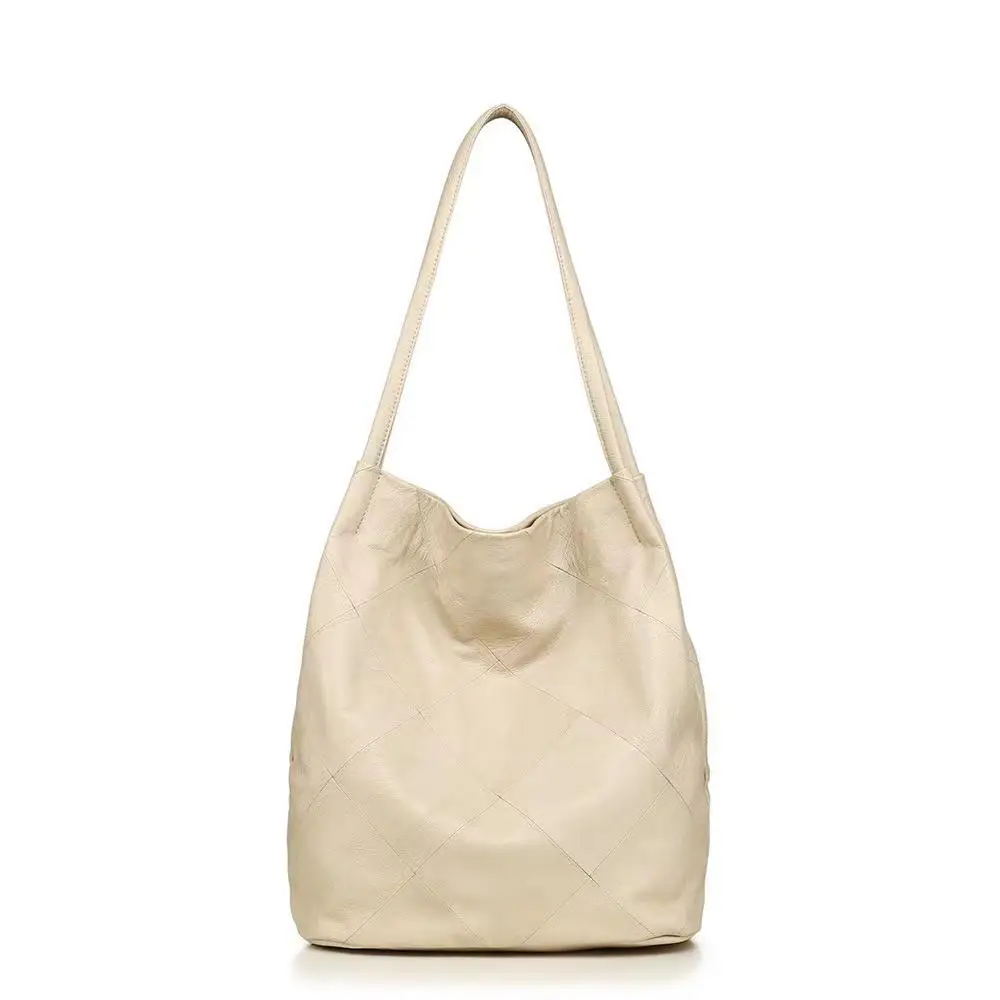 Genuine Leather Women Bag One Shoulder Bucket Bag Large Capacity Soft Top Layer Cowhide Layer's Bag Fashion Casual Shopping Bag
Genuine Leather Women Bag One Shoulder Bucket Bag Large Capacity Soft Top Layer Cowhide Layer's Bag Fashion Casual Shopping Bag