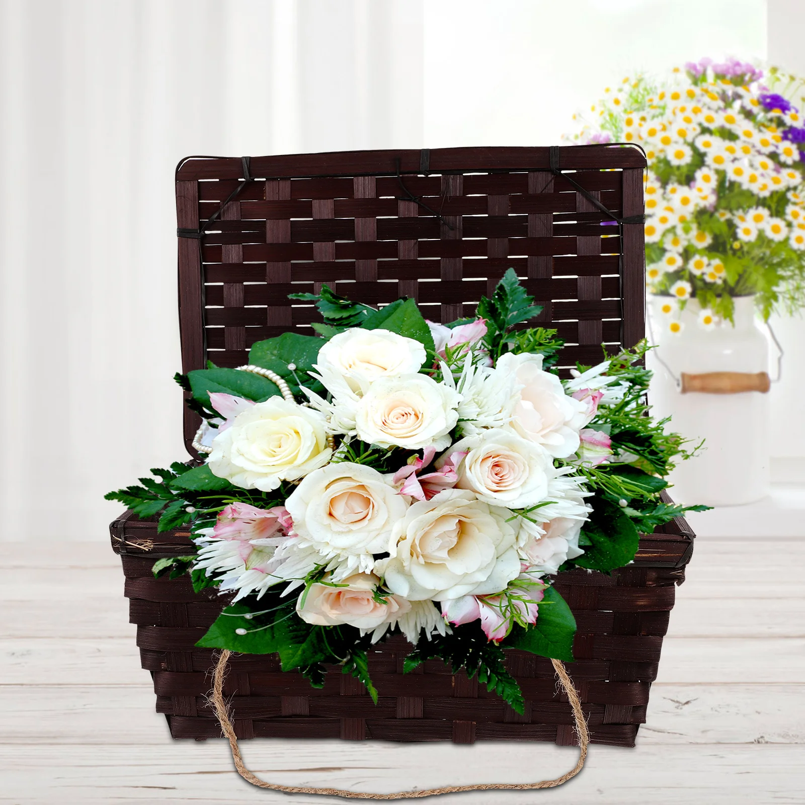 Retro Storage Basket Handmade Woven Design For Kitchen Bathroom Living Room Decor Multi-Functional Sundry Organizer Bamboo
Retro Storage Basket Handmade Woven Design For Kitchen Bathroom Living Room Decor Multi-Functional Sundry Organizer Bamboo