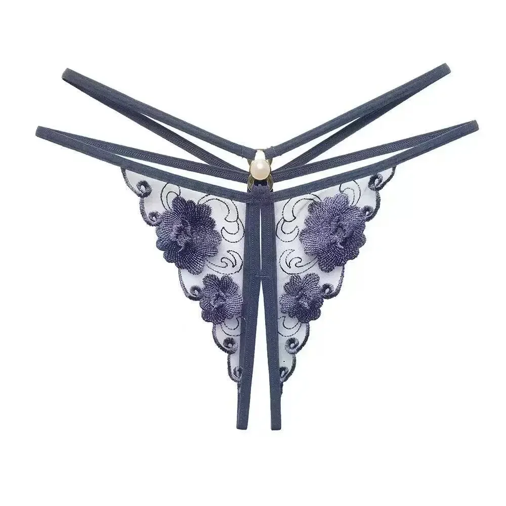 Sexy Embroidered Hollow out Transparent Mesh G-string Low Waist Inviting Open Crotch No Need to Take off Sensual Lace Lingerie
Sexy Embroidered Hollow out Transparent Mesh G-string Low Waist Inviting Open Crotch No Need to Take off Sensual Lace Lingerie