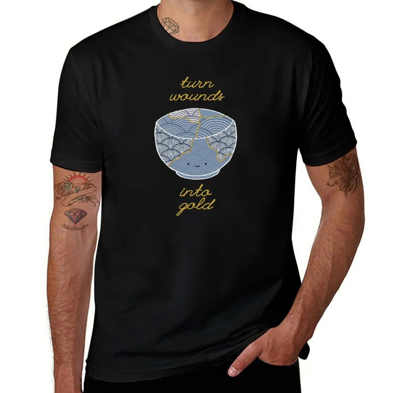 Cute Kintsugi Turn Wounds Into Gold T-Shirt t shirt man casual cotton t shirt man T-shirt
Cute Kintsugi Turn Wounds Into Gold T-Shirt t shirt man casual cotton t shirt man T-shirt