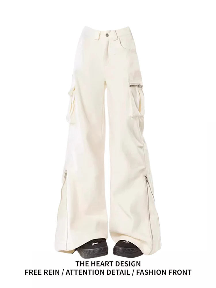 Американские светло-бежевые женские рабочие брюки в стиле ретро с высокой талией, свободные прямые брюки длиной до пола, летний новый дизайн Sense
Американские светло-бежевые женские рабочие брюки в стиле ретро с высокой талией, свободные прямые брюки длиной до пола, летний новый дизайн Sense