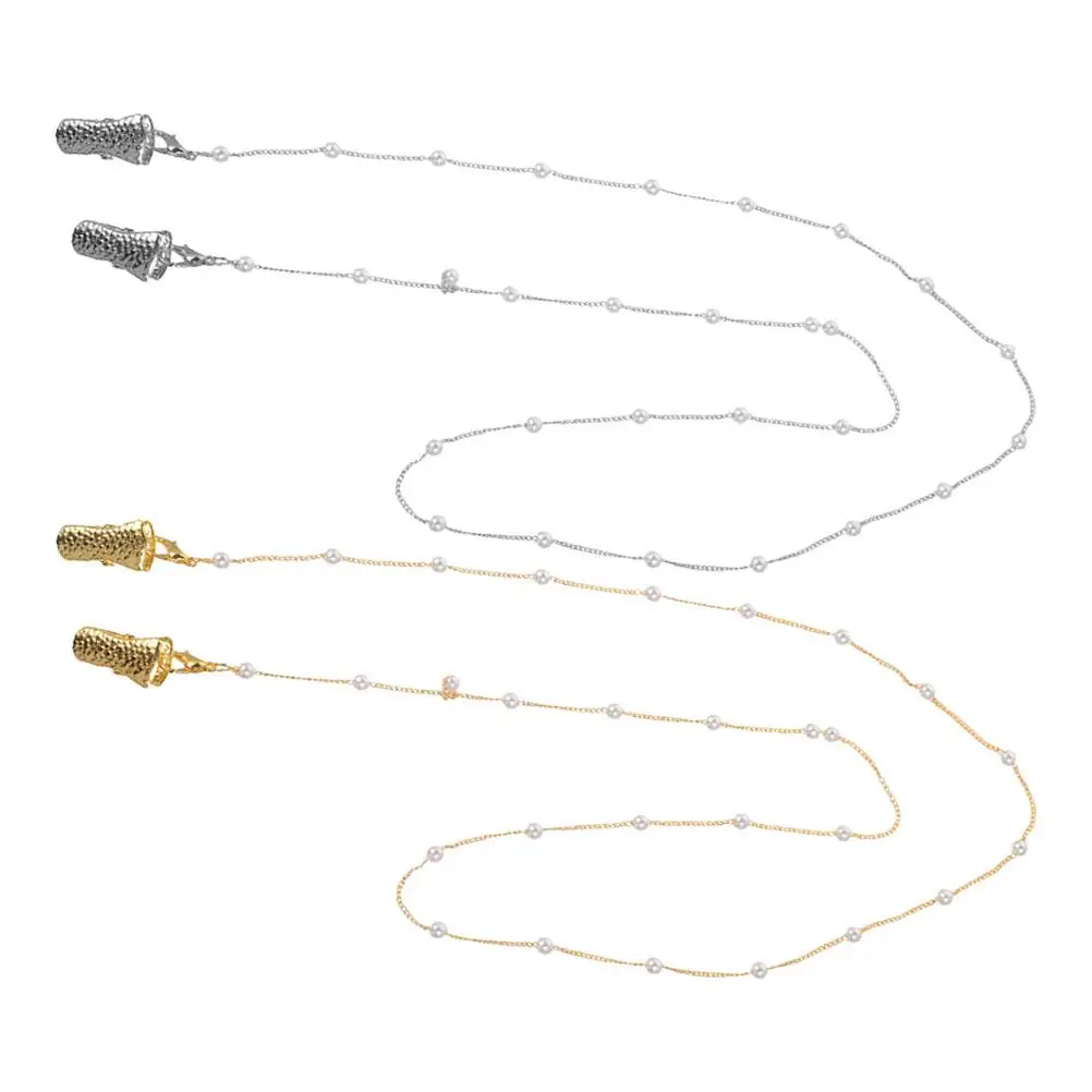 Pearl Handmade Chain 2PCS Elegant Beaded Eyeglass Chains Mask Holder Strap Around Neck Women Sunglasses Accessory
Pearl Handmade Chain 2PCS Elegant Beaded Eyeglass Chains Mask Holder Strap Around Neck Women Sunglasses Accessory