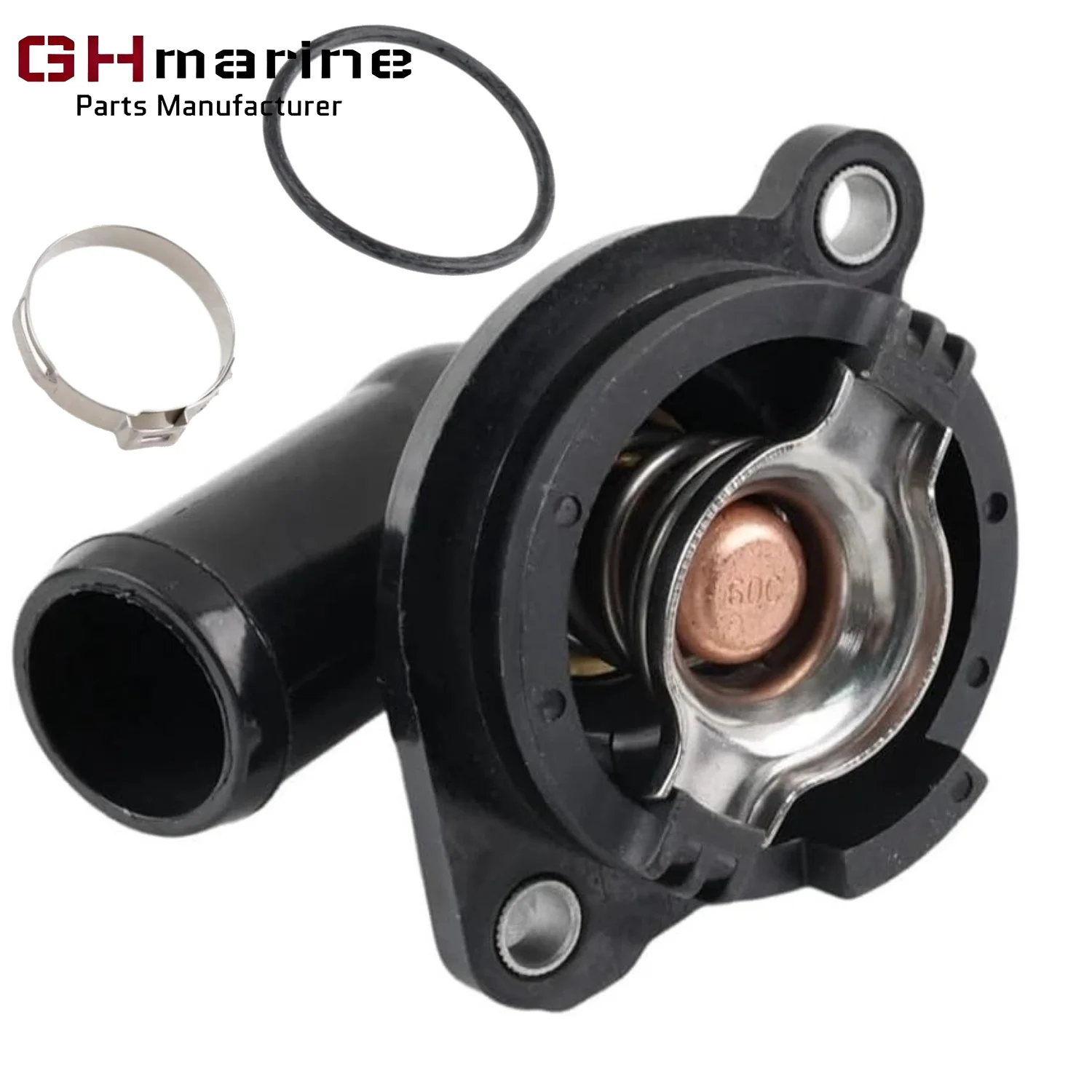 8M0162139 Marine Outboard 140°F 60°C Thermostat Assembly Compatible For Mercury 175-300HP 450R 3.4L V6 4.6L V8 4Stroke 8M0137816
8M0162139 Marine Outboard 140°F 60°C Thermostat Assembly Compatible For Mercury 175-300HP 450R 3.4L V6 4.6L V8 4Stroke 8M0137816