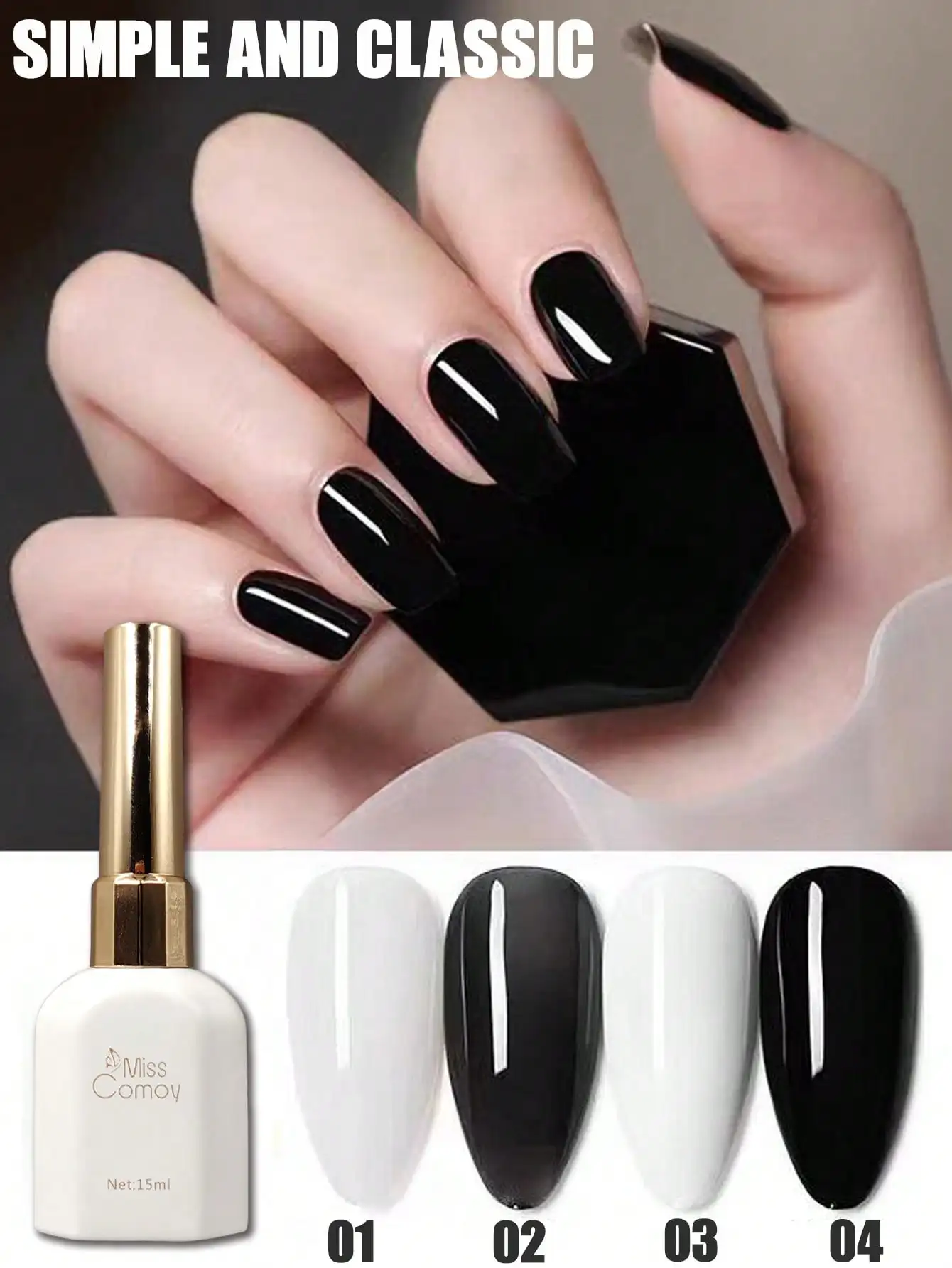 1-4 шт. Классический лак для ногтей MissComoy15ML. Эфирные оттенки: молочно-белый, чистый белый, чистый черный, прозрачный черный. Специальный клей для ногтей салона.
1-4 шт. Классический лак для ногтей MissComoy15ML. Эфирные оттенки: молочно-белый, чистый белый, чистый черный, прозрачный черный. Специальный клей для ногтей салона.