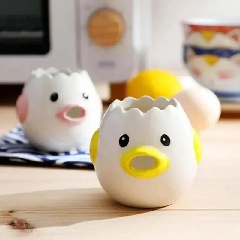 Funny Small Chick Separator Suitable Eggs Yolk White Separator Ceramics Creative Cartoon Eggs Kitchen Tools Home Cook Accessory
Funny Small Chick Separator Suitable Eggs Yolk White Separator Ceramics Creative Cartoon Eggs Kitchen Tools Home Cook Accessory