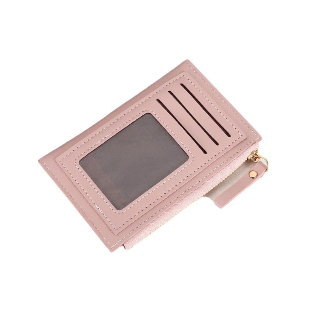 Women's Slim Purse Fashion Solid Color PU Leather Small Wallet Multi-card Bit Card Holder Coin Pocket Mini Zipper Clutch Wallet
Women's Slim Purse Fashion Solid Color PU Leather Small Wallet Multi-card Bit Card Holder Coin Pocket Mini Zipper Clutch Wallet
