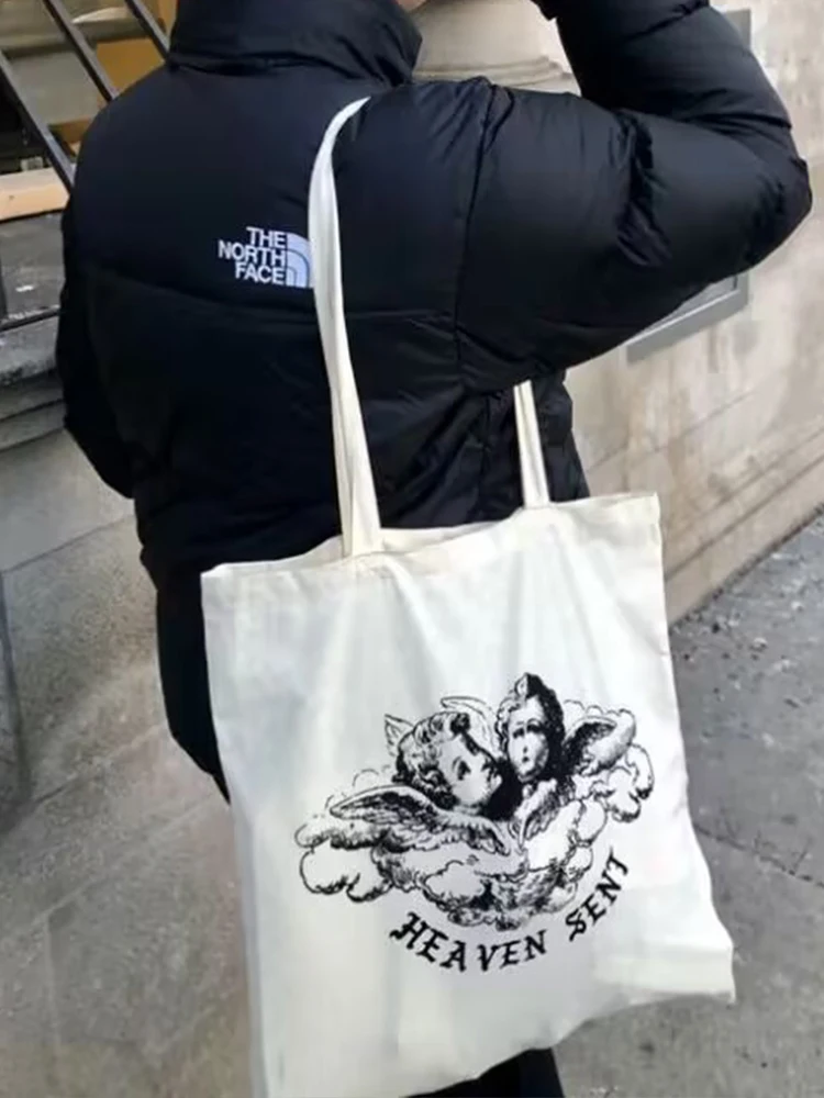 Shopper Bag Heaven Sent Women Canvas Tote Bag Shoulder Storage Travel Bag Handbag Fashions Shopping Gift Bag
Shopper Bag Heaven Sent Women Canvas Tote Bag Shoulder Storage Travel Bag Handbag Fashions Shopping Gift Bag